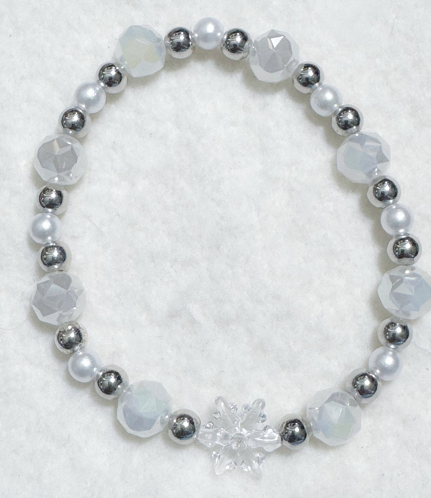 White and Silver Snowflake