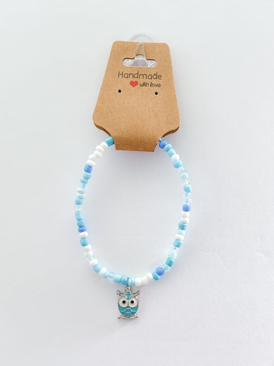 Blue Owl Charm