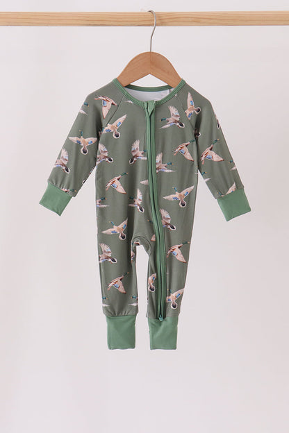 Green Mallard Bamboo Romper