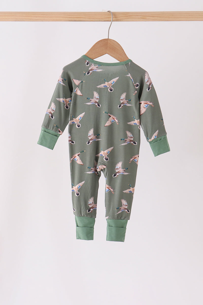 Green Mallard Bamboo Romper