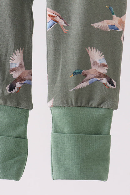 Green Mallard Bamboo Romper