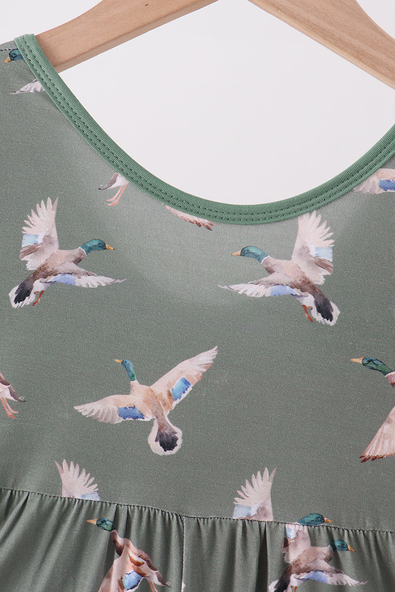 Green Mallard Bamboo Jumpsuit