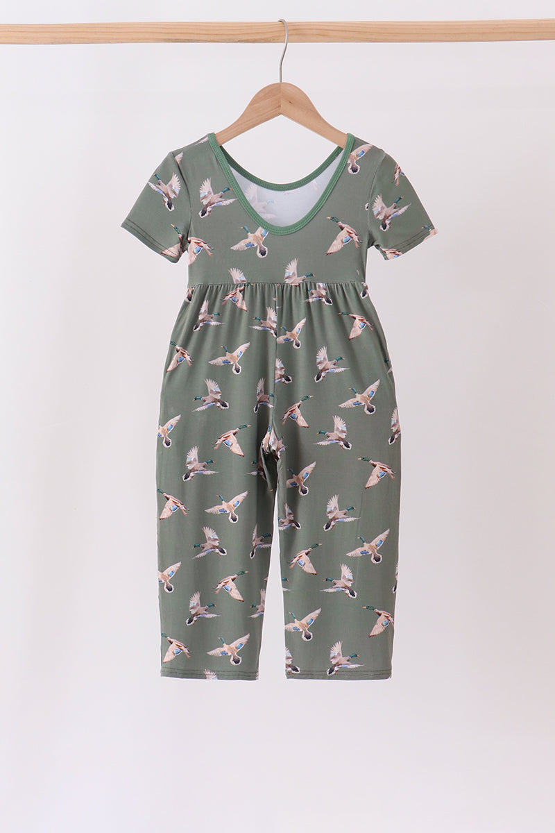 Green Mallard Bamboo Jumpsuit