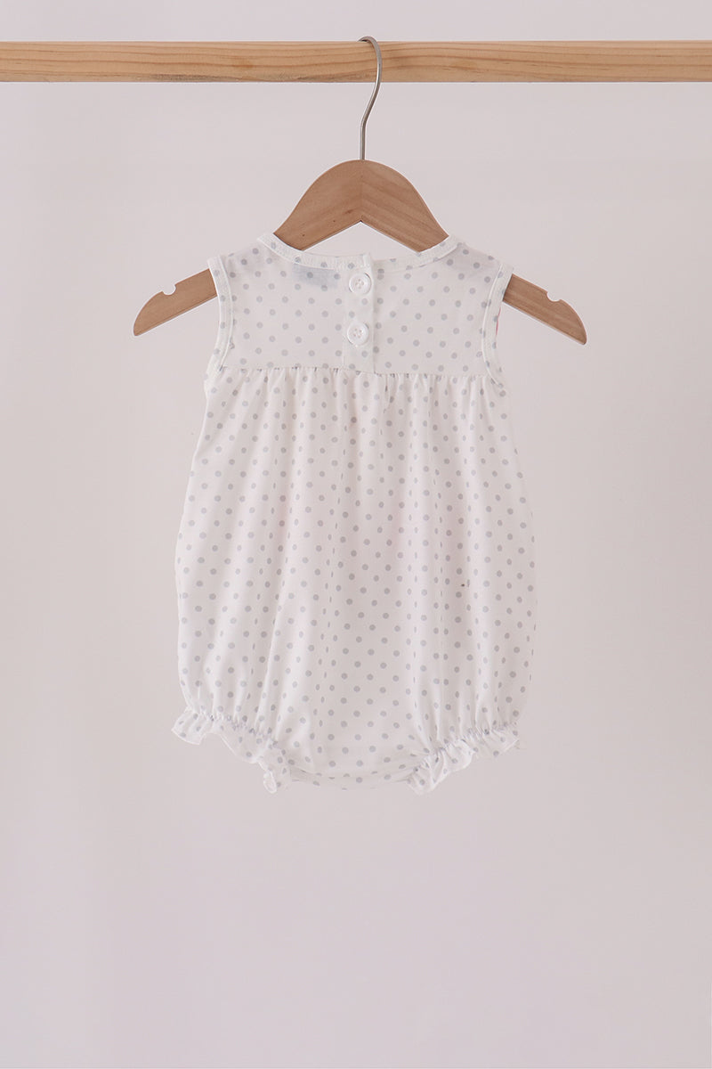 Pink Football Applique Ruffle Bubble