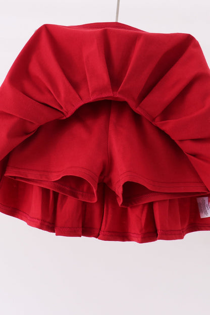 Red Alabama Roll Tide Embroidery Skorts Set