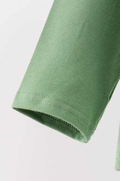 Green tools embroidery pants set