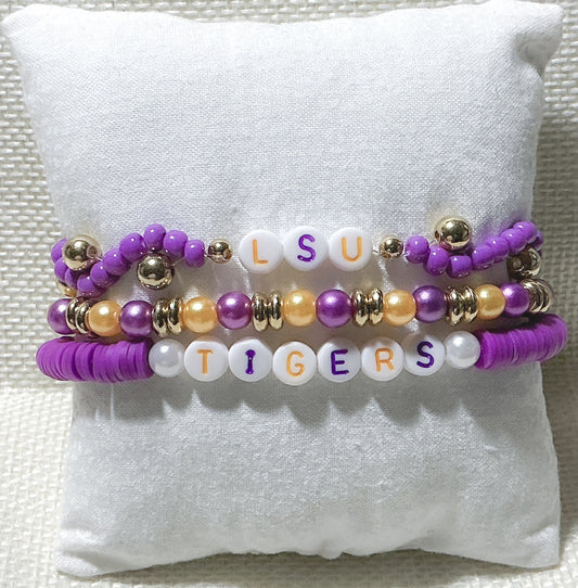 College Game Day Bracelet Stacks