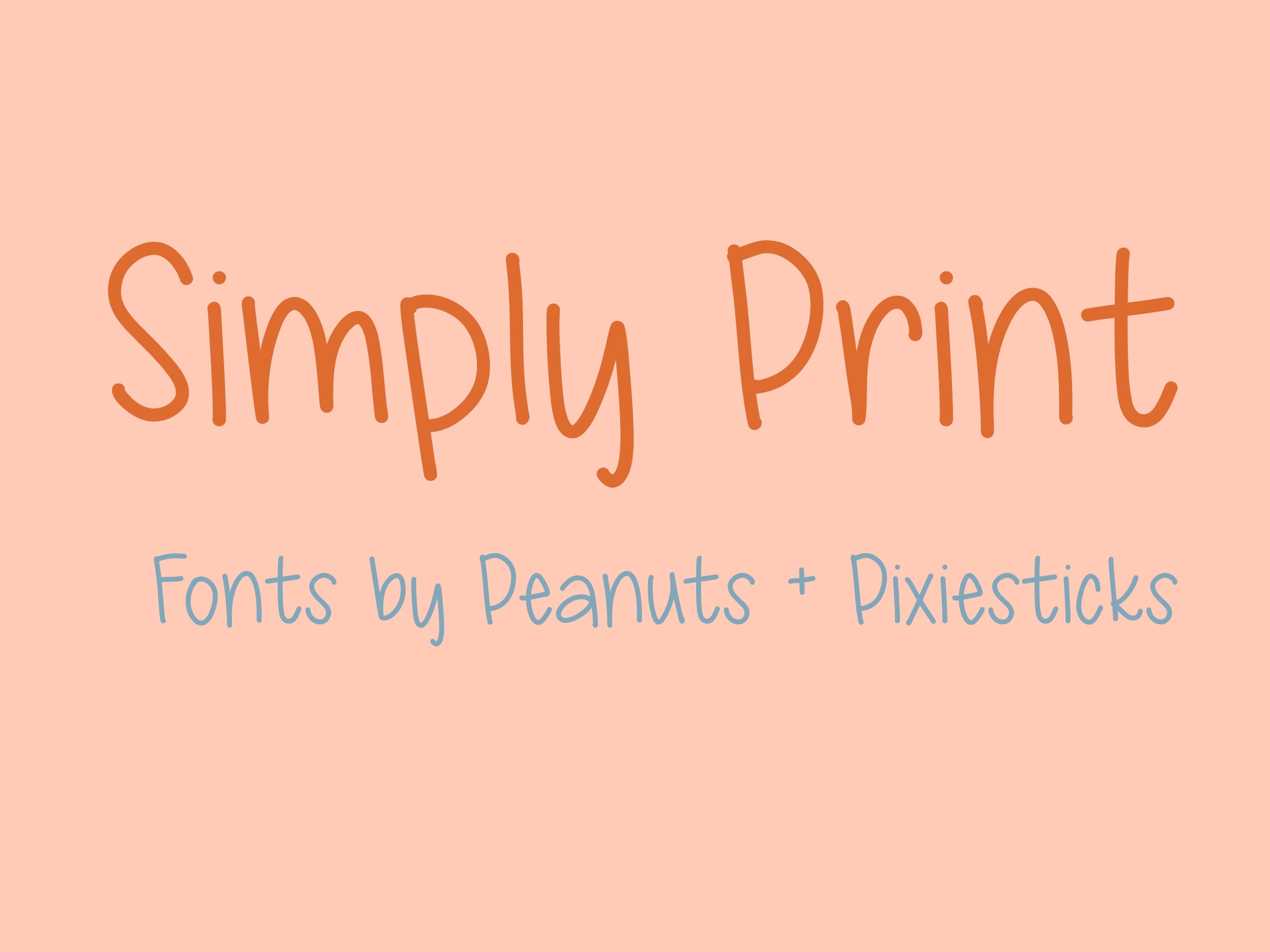 Simply Print – Peanuts + Pixiesticks