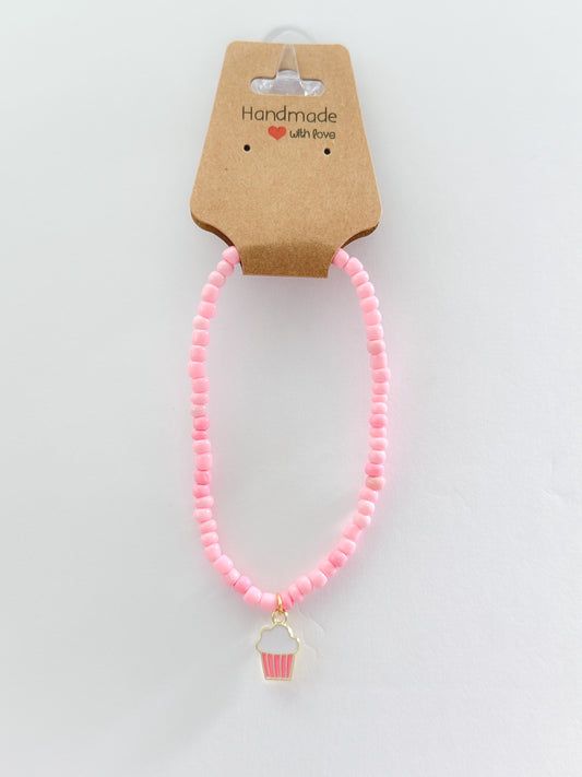 Pink Cupcake Bracelet