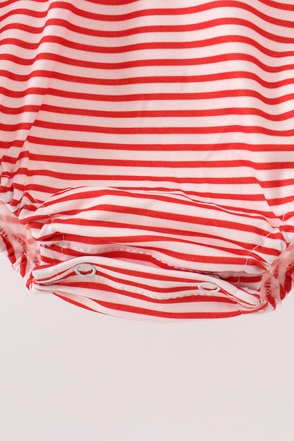 Red Stripe Car Embroidered Bubble