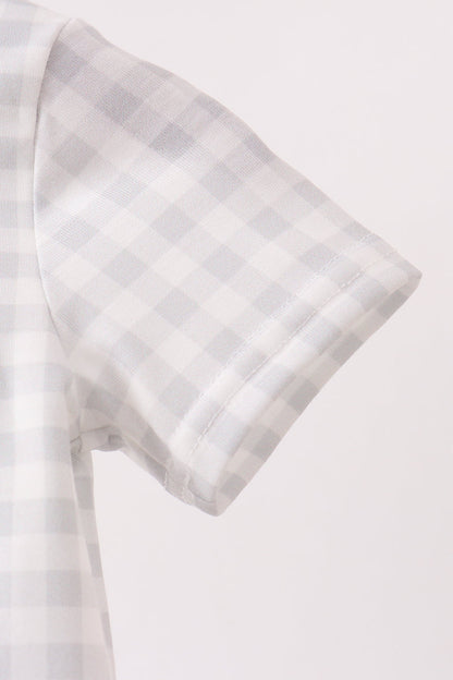 Enchanted Crew French Knot Gingham Romper