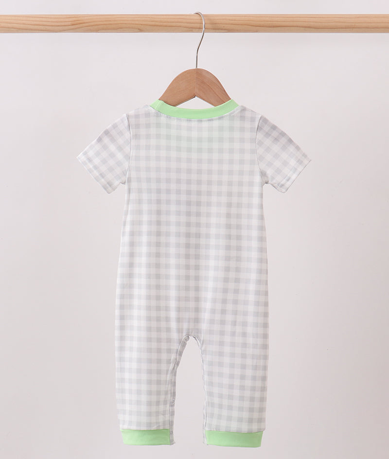 Enchanted Crew French Knot Gingham Romper