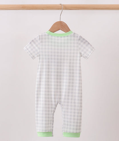 Enchanted Crew French Knot Gingham Romper