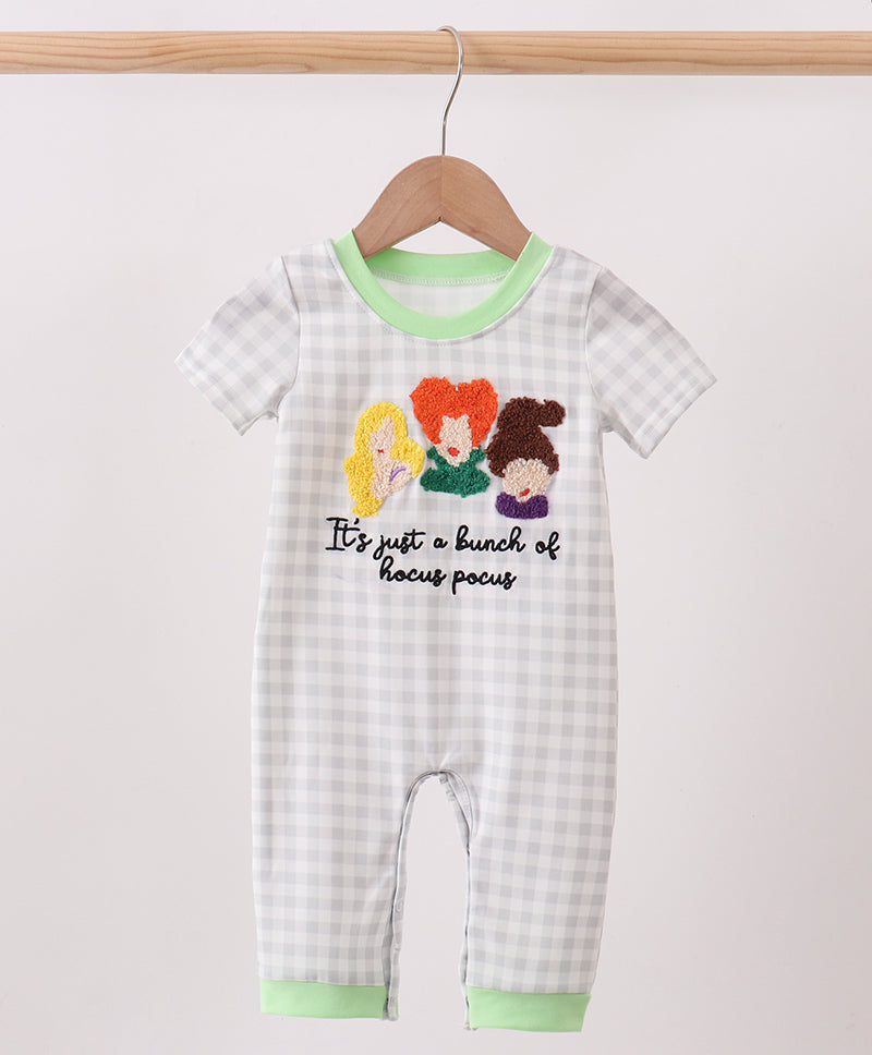 Enchanted Crew French Knot Gingham Romper