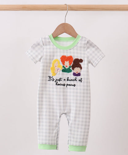 Enchanted Crew French Knot Gingham Romper