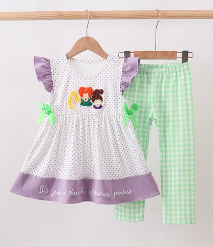 Enchanted Sisters French Knot Ruffle Pants Set