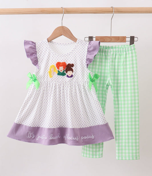 Enchanted Sisters French Knot Ruffle Pants Set