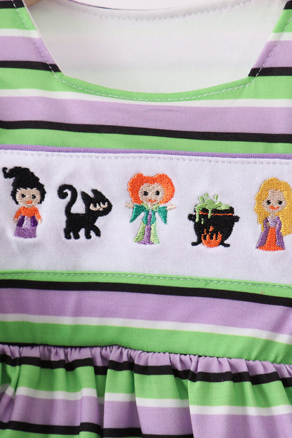 Spellbound Sisters Embroidered Bloomer Set