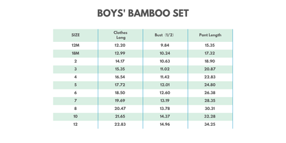 Forest Hunting Bamboo Pocket Pajama set