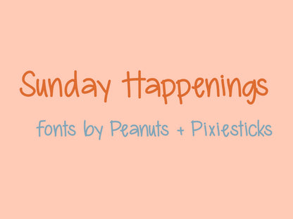Sunday Happenings